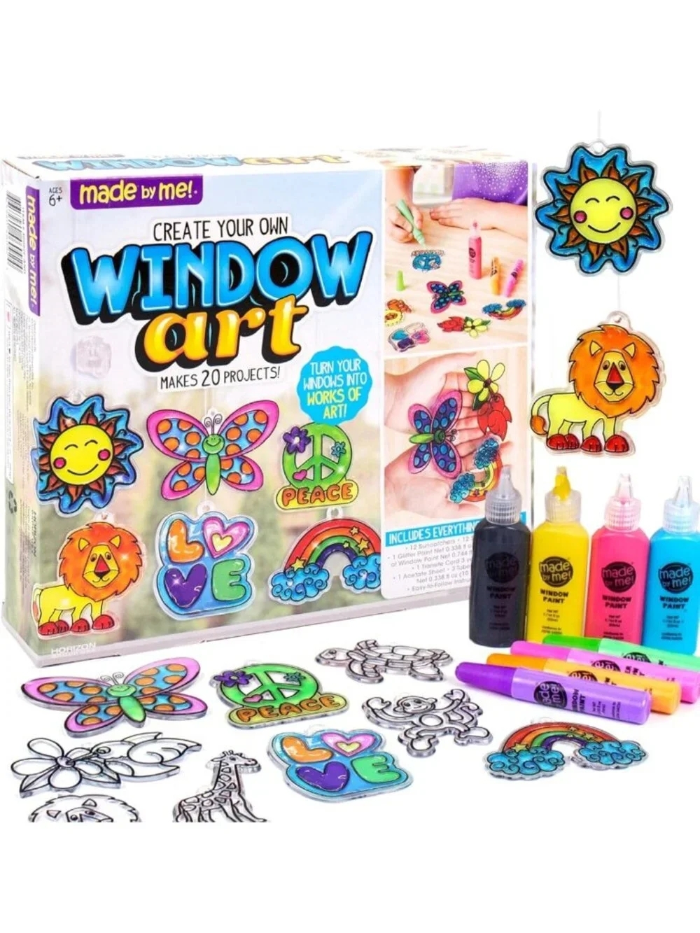 DIY Window Art Suncatchers Kit for Kids | Creative Arts & Crafts for Toddlers
